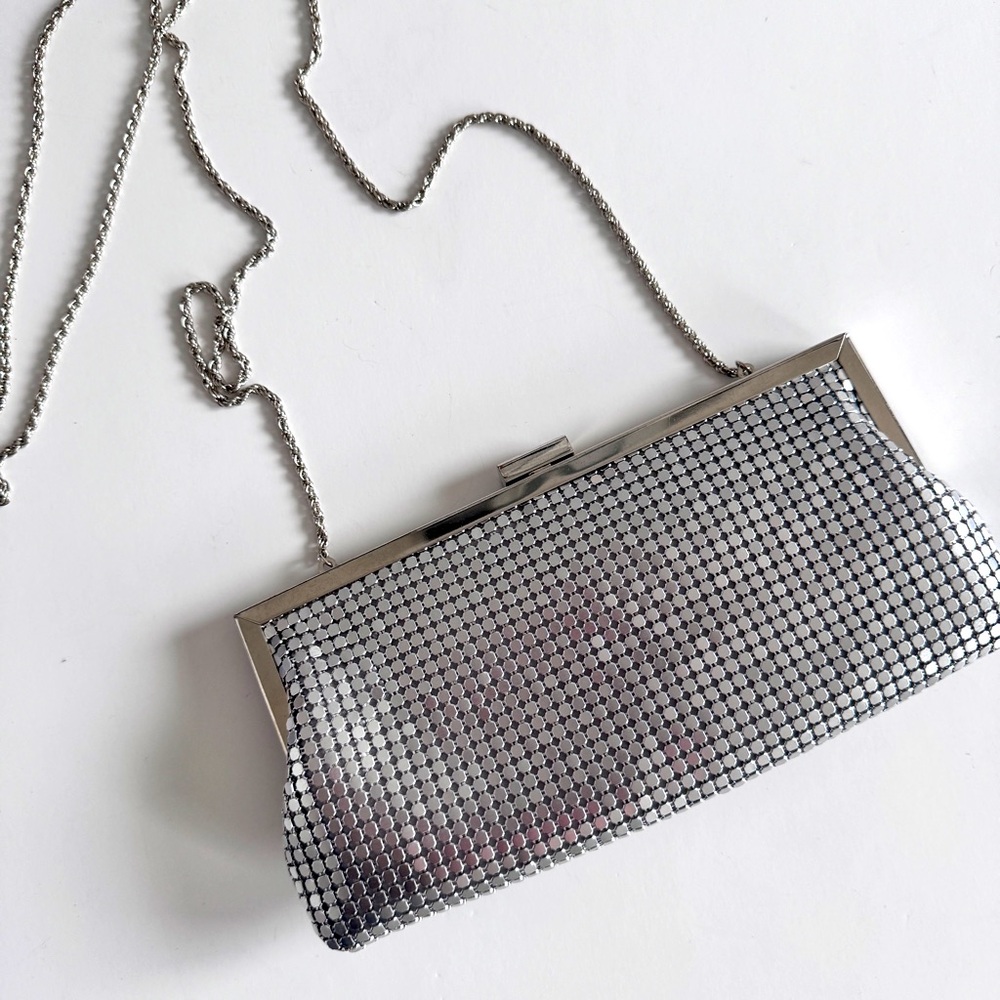 Silver Chainmail Evening/ Vintage Disco Bag Purse